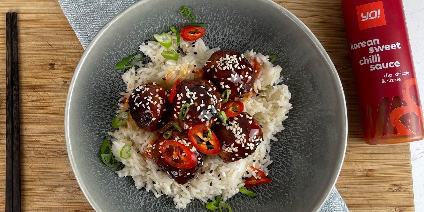 korean sweet chilli chicken balls recipe
